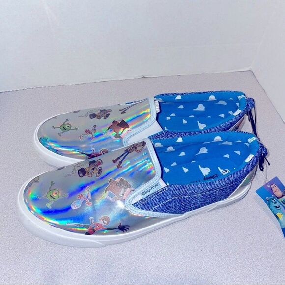 Disney Pixar Slip On Sneakers Size 6 Toy Story Wall-E Up The Incredible shoes - Picture 10 of 12